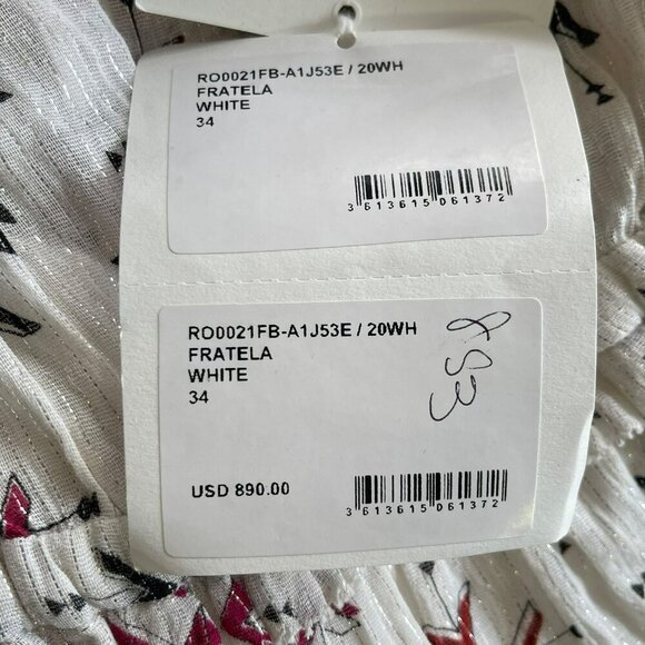 ISABEL MARANT ETOILE $890 Fratela printed cotton voile midi dress NWT Sz 34 US 2 - Picture 12 of 14